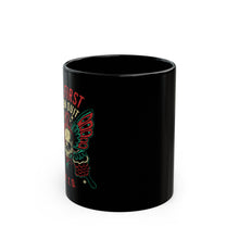 Load image into Gallery viewer, DFTQ Snake and Skull Black Mug