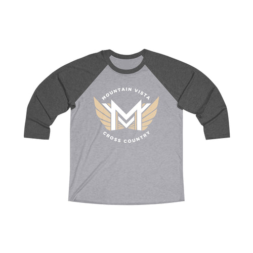 MVHS XC Unisex Tri-Blend 3\4 Raglan Tee