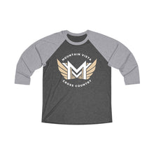 Load image into Gallery viewer, MVHS XC Unisex Tri-Blend 3\4 Raglan Tee