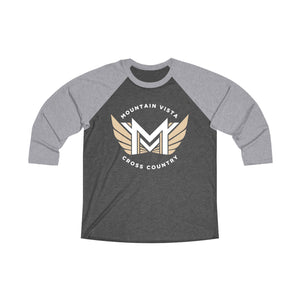 MVHS XC Unisex Tri-Blend 3\4 Raglan Tee