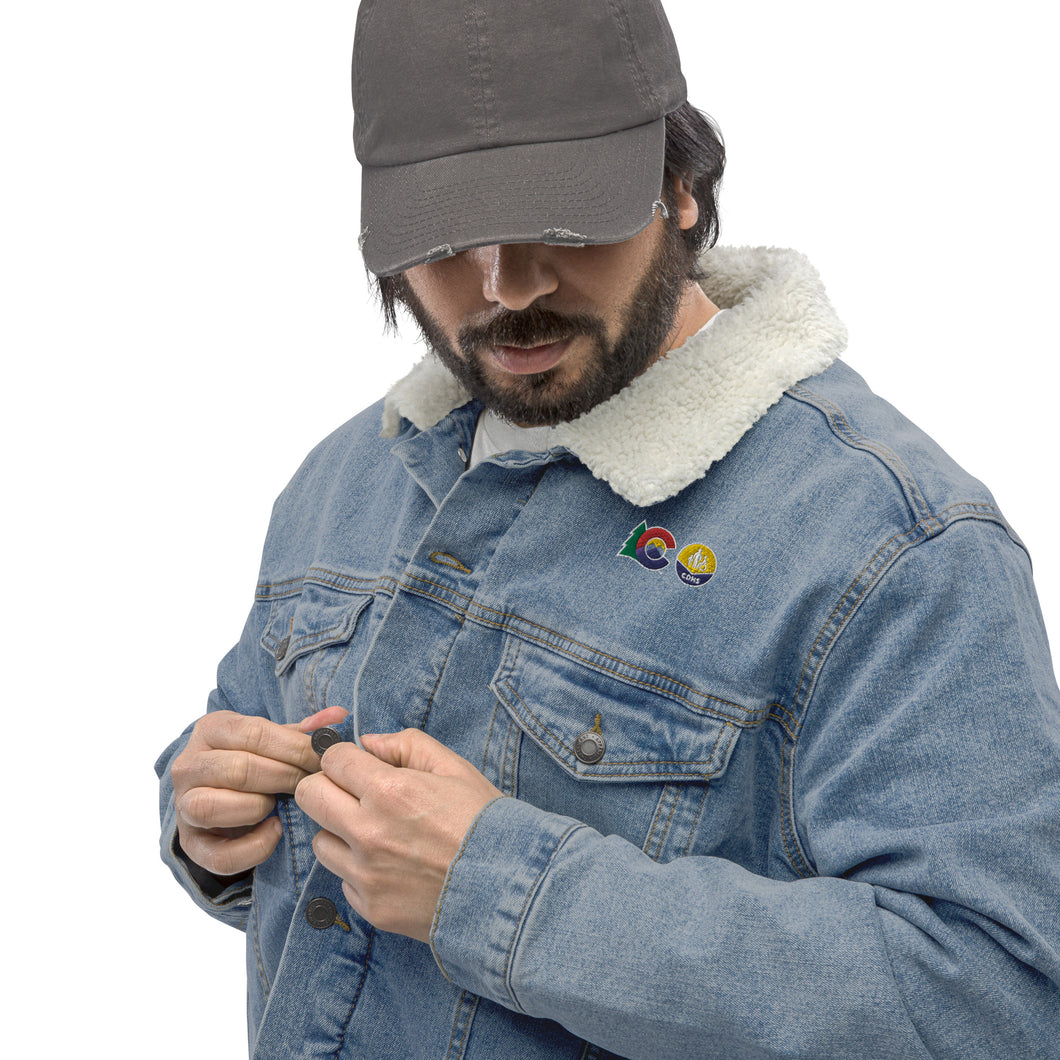 Unisex CDHS denim sherpa jacket