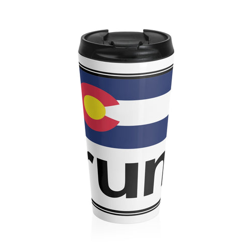 The Run Colorado Stainless Steel Travel Mug