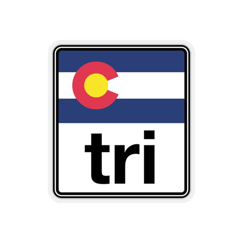 Tri Colorado Kiss-Cut Stickers